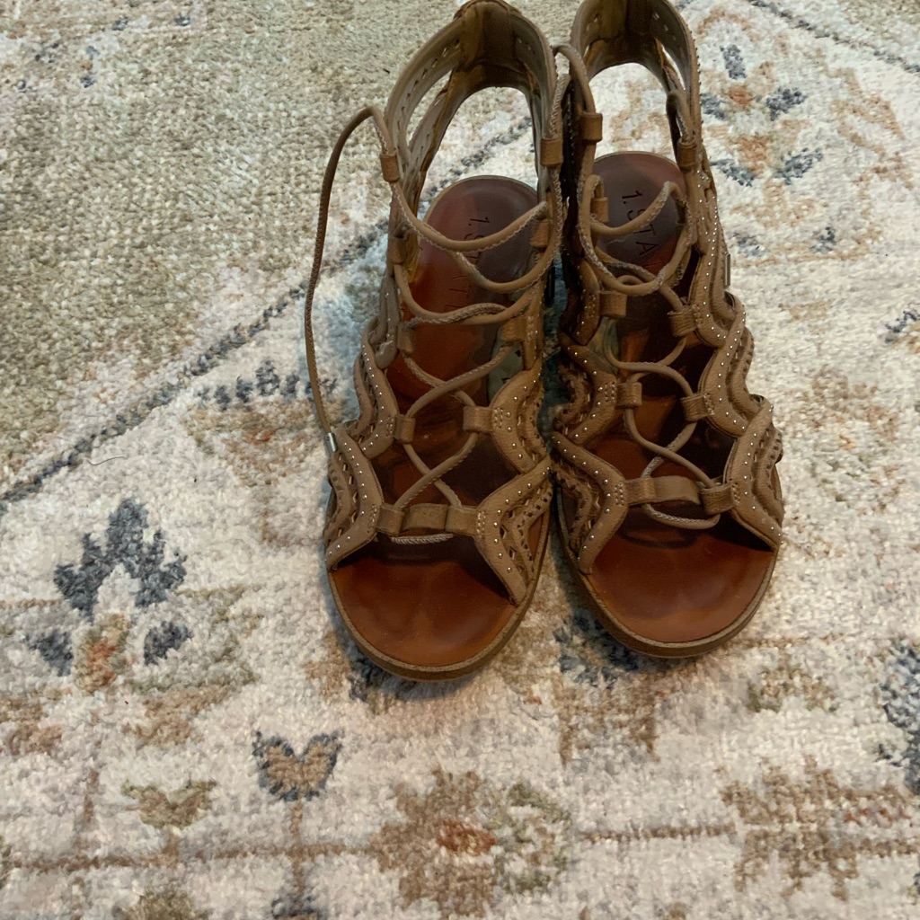 Studded Lace-Up Sandal From 1. State Size 6